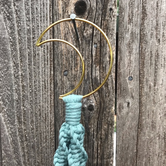 Moon Macrame Plant Hanger - Picture 8 of 8